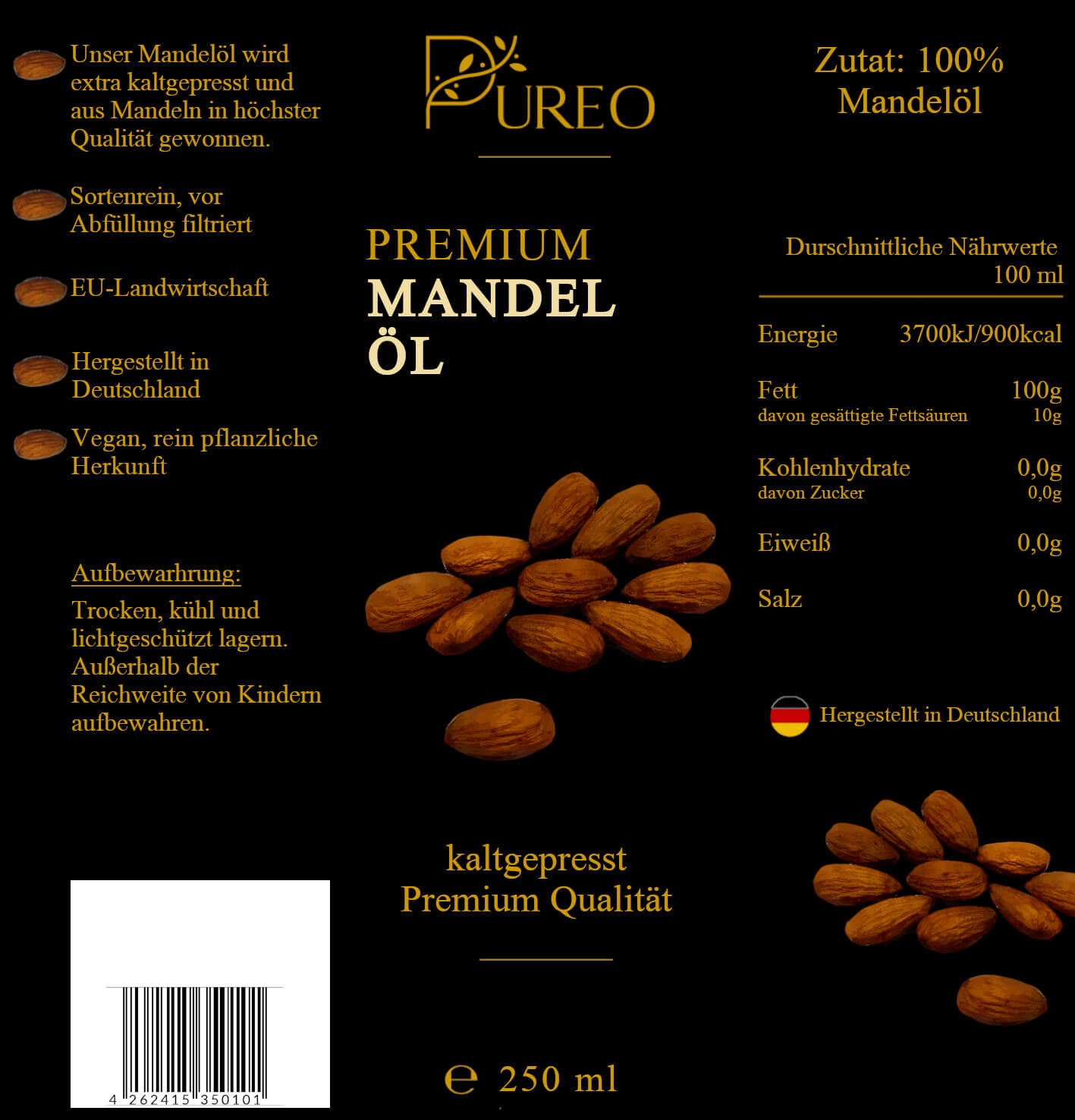 Bio Mandelöl 250 ml