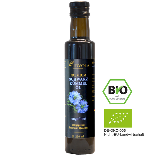 Bio Schwarzkümmelöl 250 ml - ungefiltert