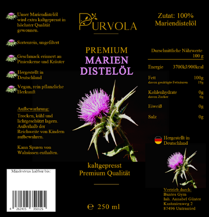 Premium Mariendistelöl 250 ml