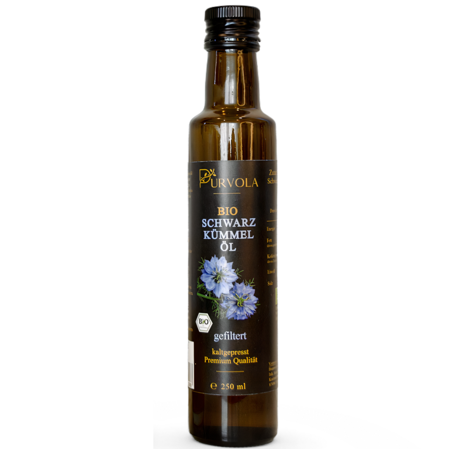 Bio Schwarzkümmelöl 250 ml - gefiltert